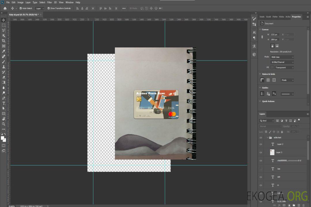 Algérie Algérie Poste Bank mastercard photolook recto template Algérie Algérie Poste Bank mastercard photolook recto template
